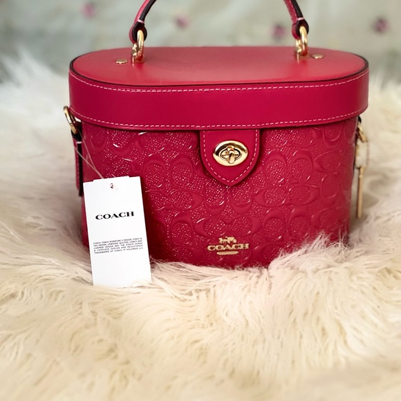 COACH bucket bag strawberry color  NWT - Picture 3 of 12